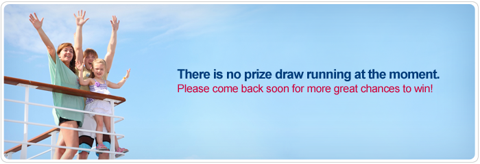 There is no prize draw running at the moment.